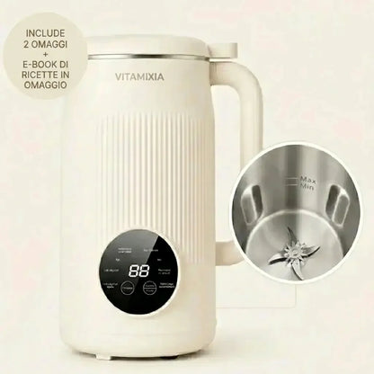 VitaMixia - Multifunzione 8 in 1 per Preparare Bevande Vegetali, Succhi e Molto Altro.